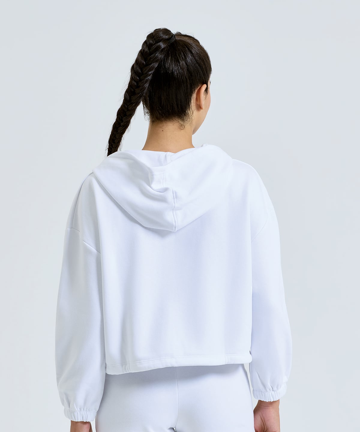 Recycled Cropped Oversized Hoodie
