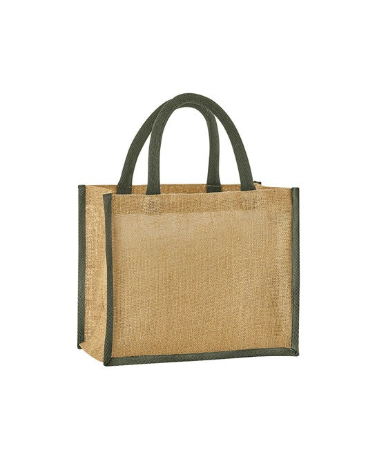 Natural Starched Jute Midi Tote
