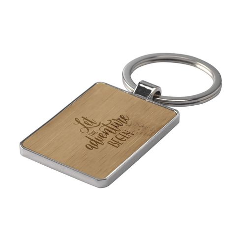 Bamboo Key Rectangle Keyring