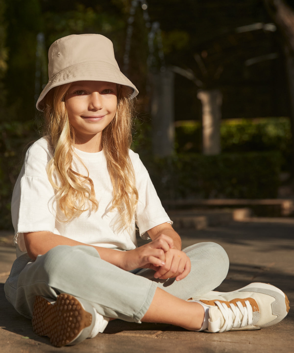 Junior organic cotton bucket hat