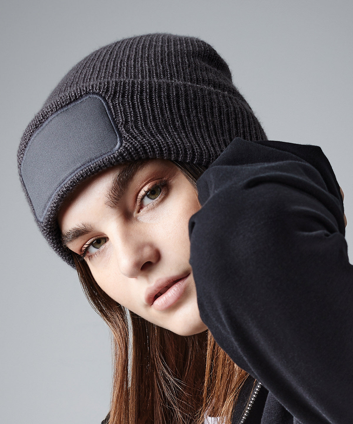 Thinsulate™ patch beanie