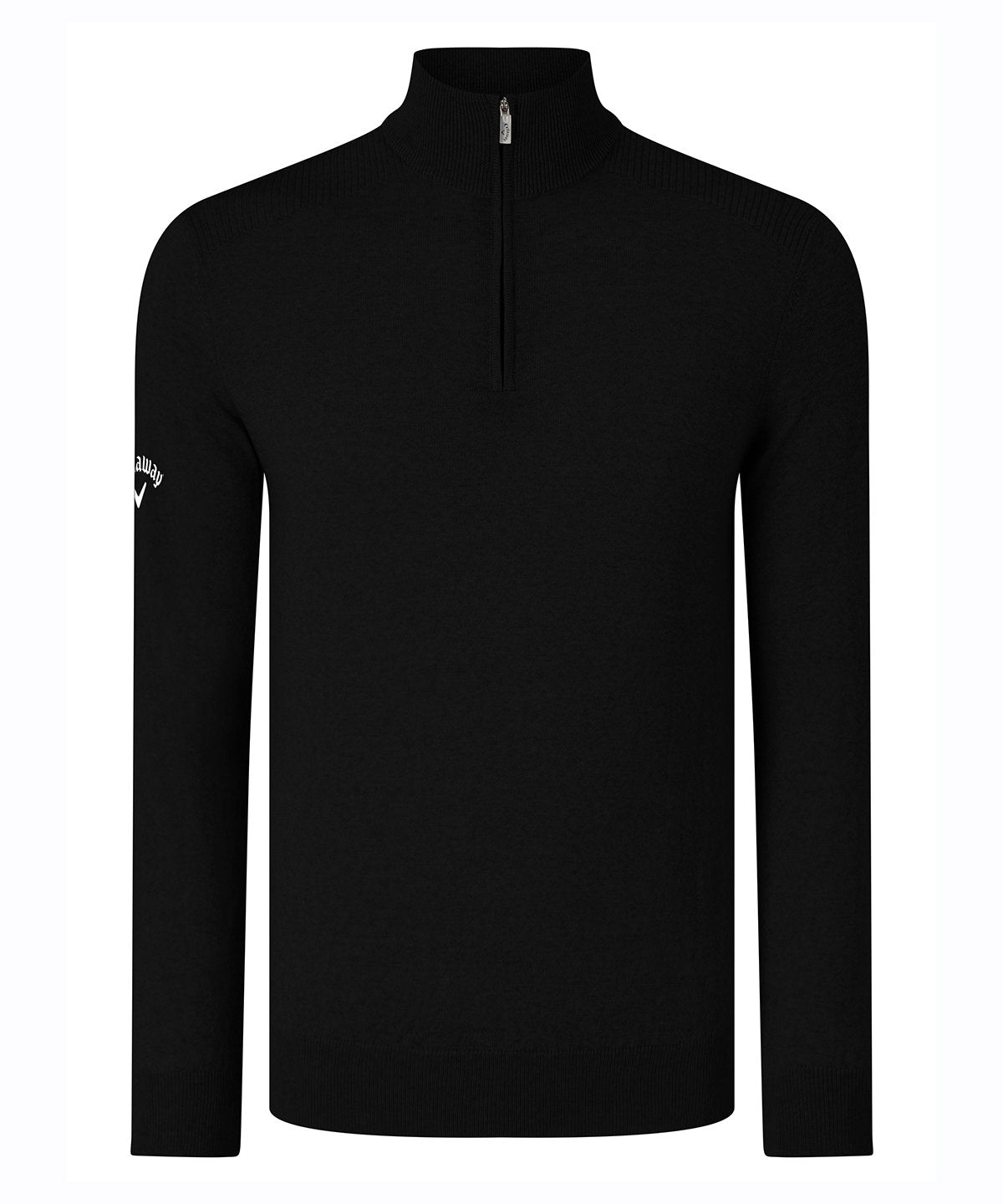 Ribbed ¼ zip Merino sweater