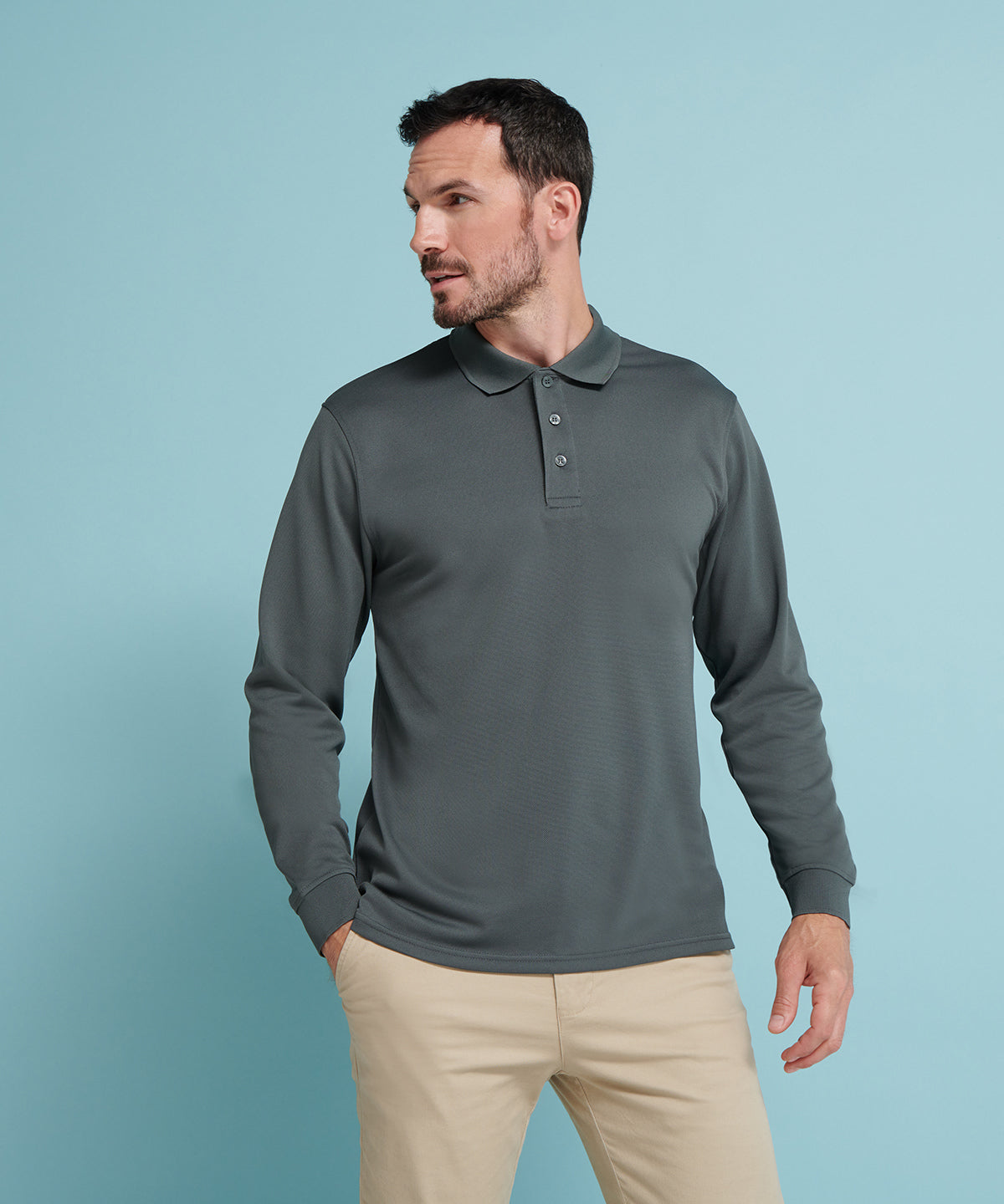 Long sleeve Coolplus® polo shirt