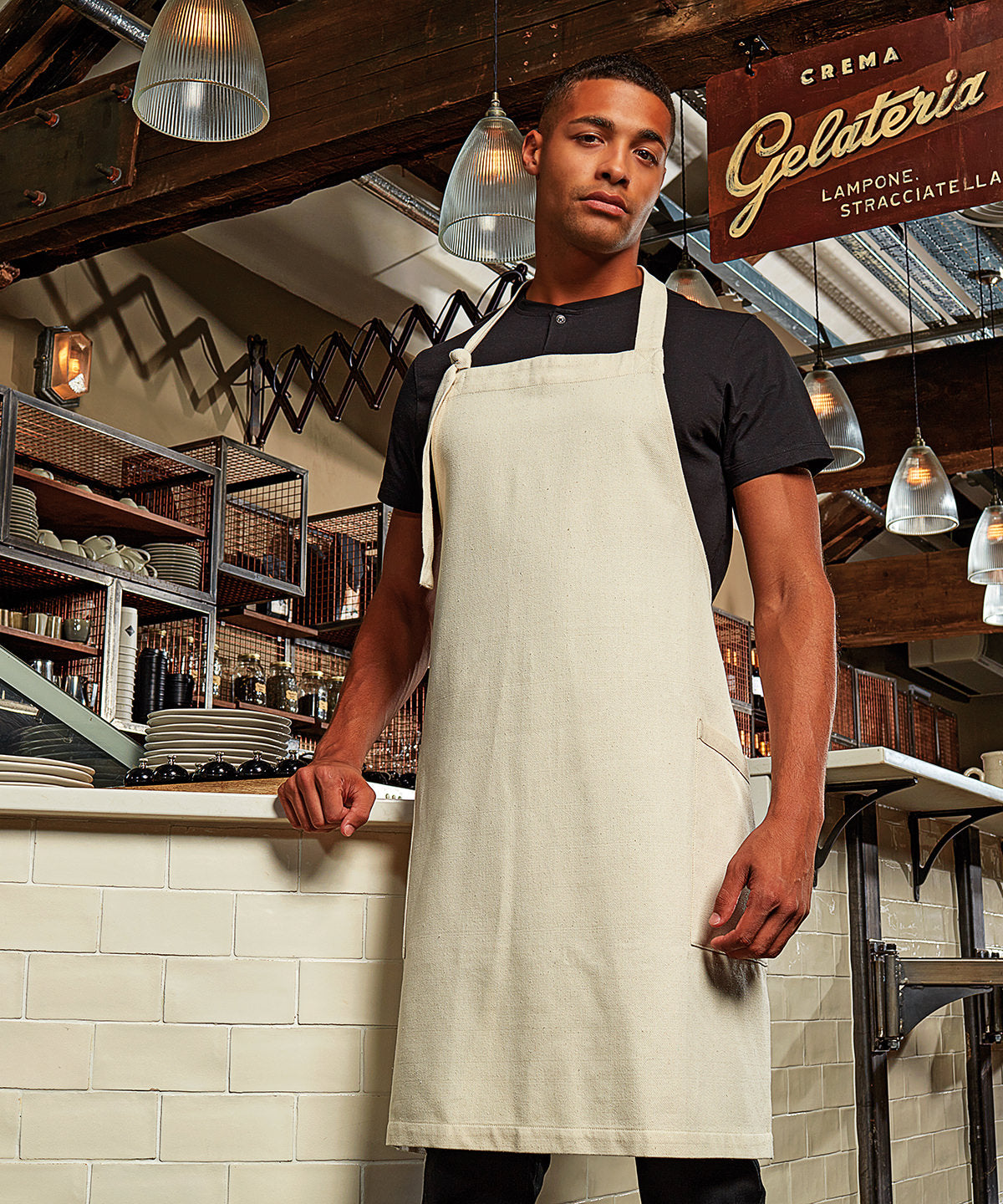 Regenerate sustainable bib apron