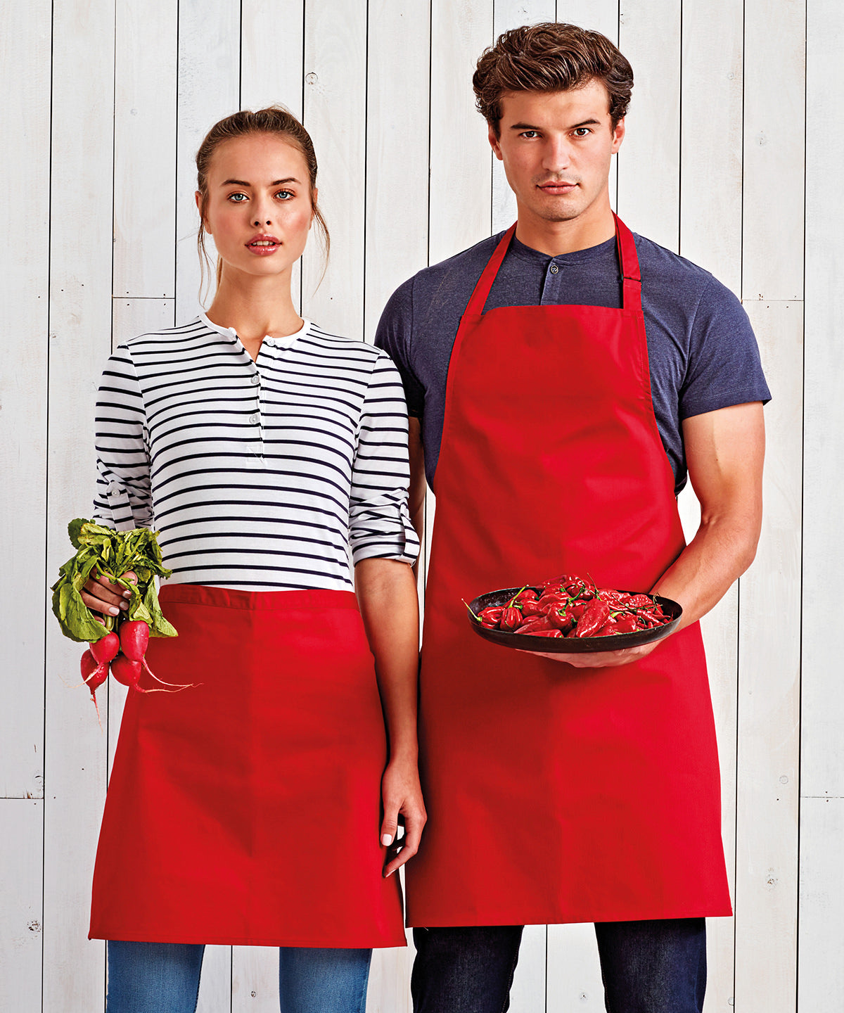 Colours mid-length apron