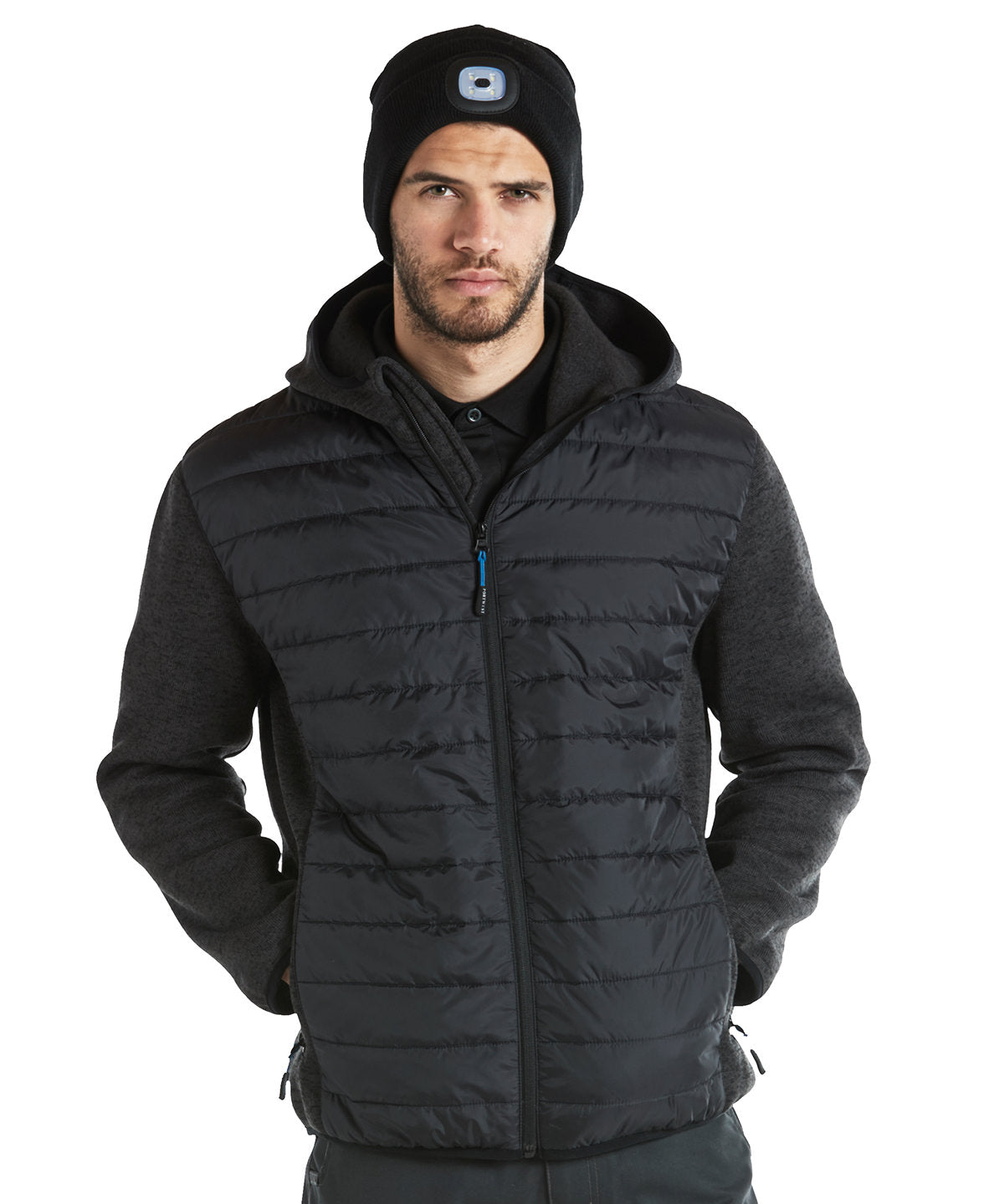 Hybrid baffle jacket