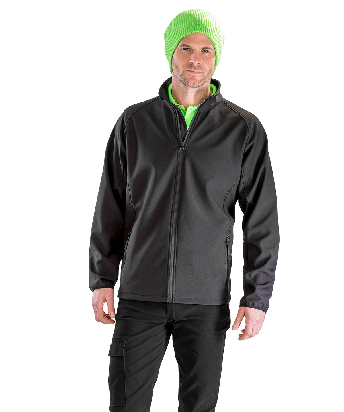 Core printable softshell jacket