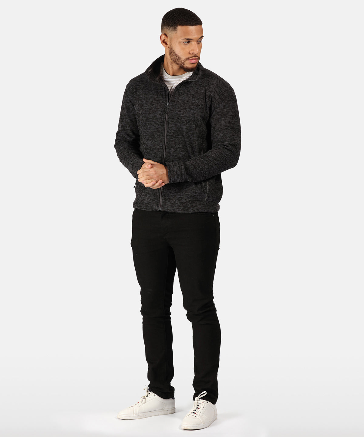 Thornly full-zip marl fleece