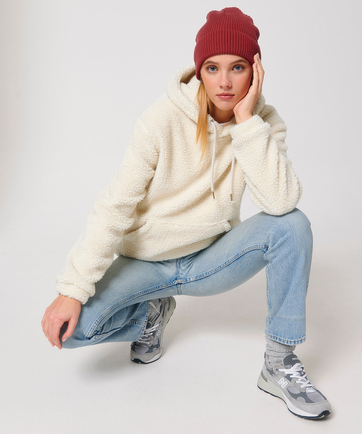 Unisex Snugger sherpa hoodie