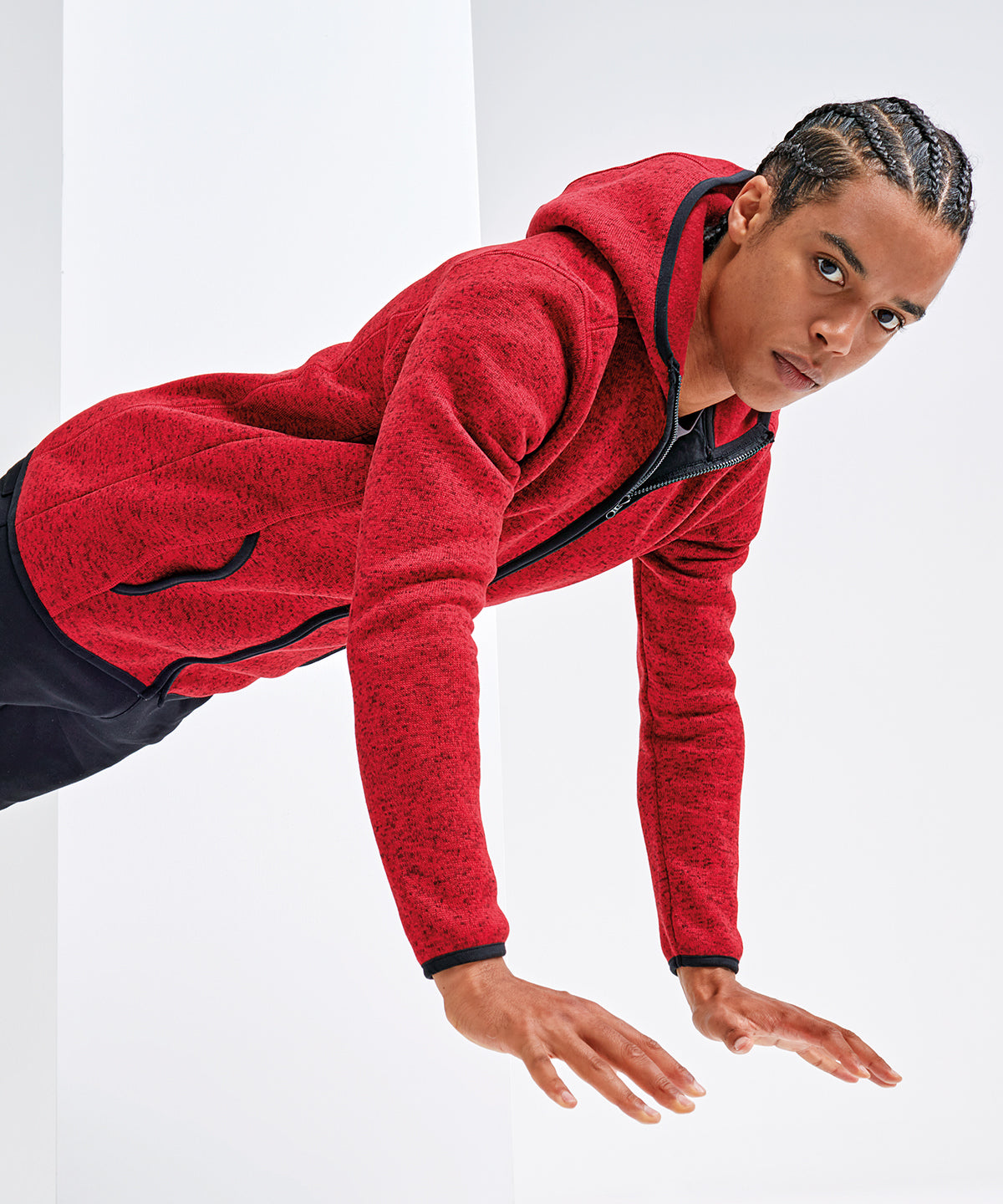 TriDri® Melange knit fleece jacket