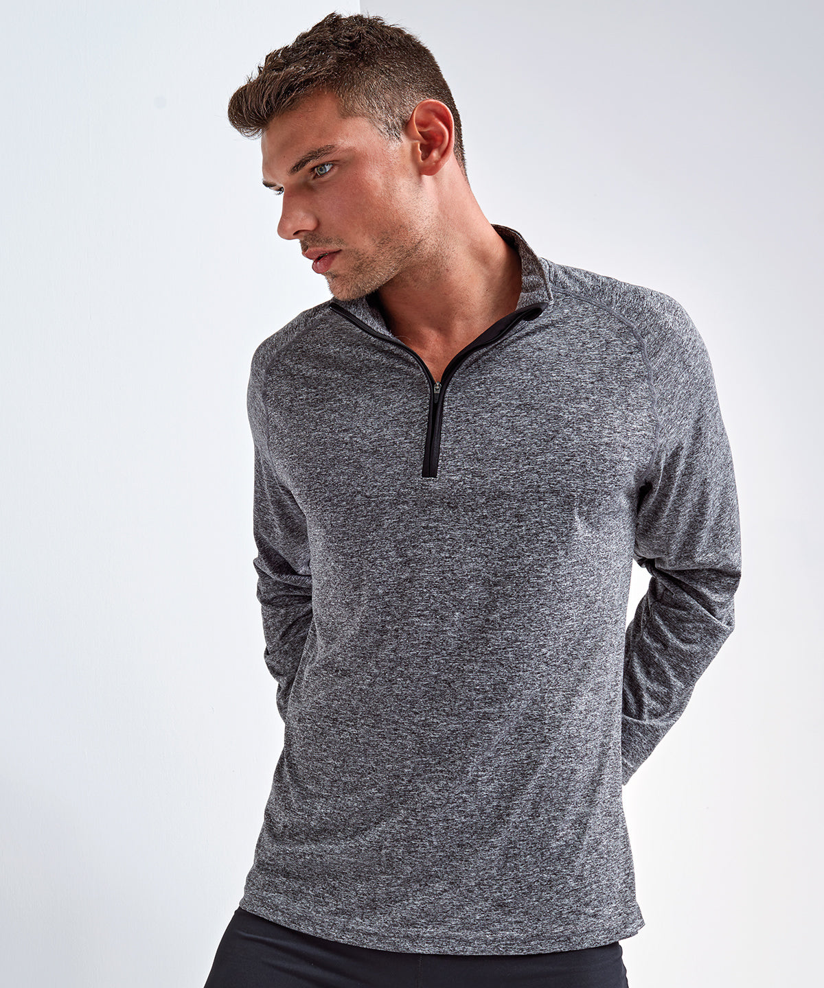 TriDri® long sleeve performance ¼ zip