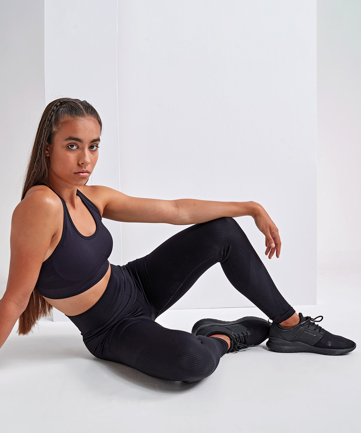 Women's TriDri® seamless '3D fit' multi-sport sculpt solid colour leggings