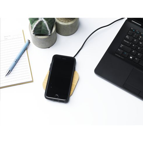 Bamboo Wireless Desk Charger