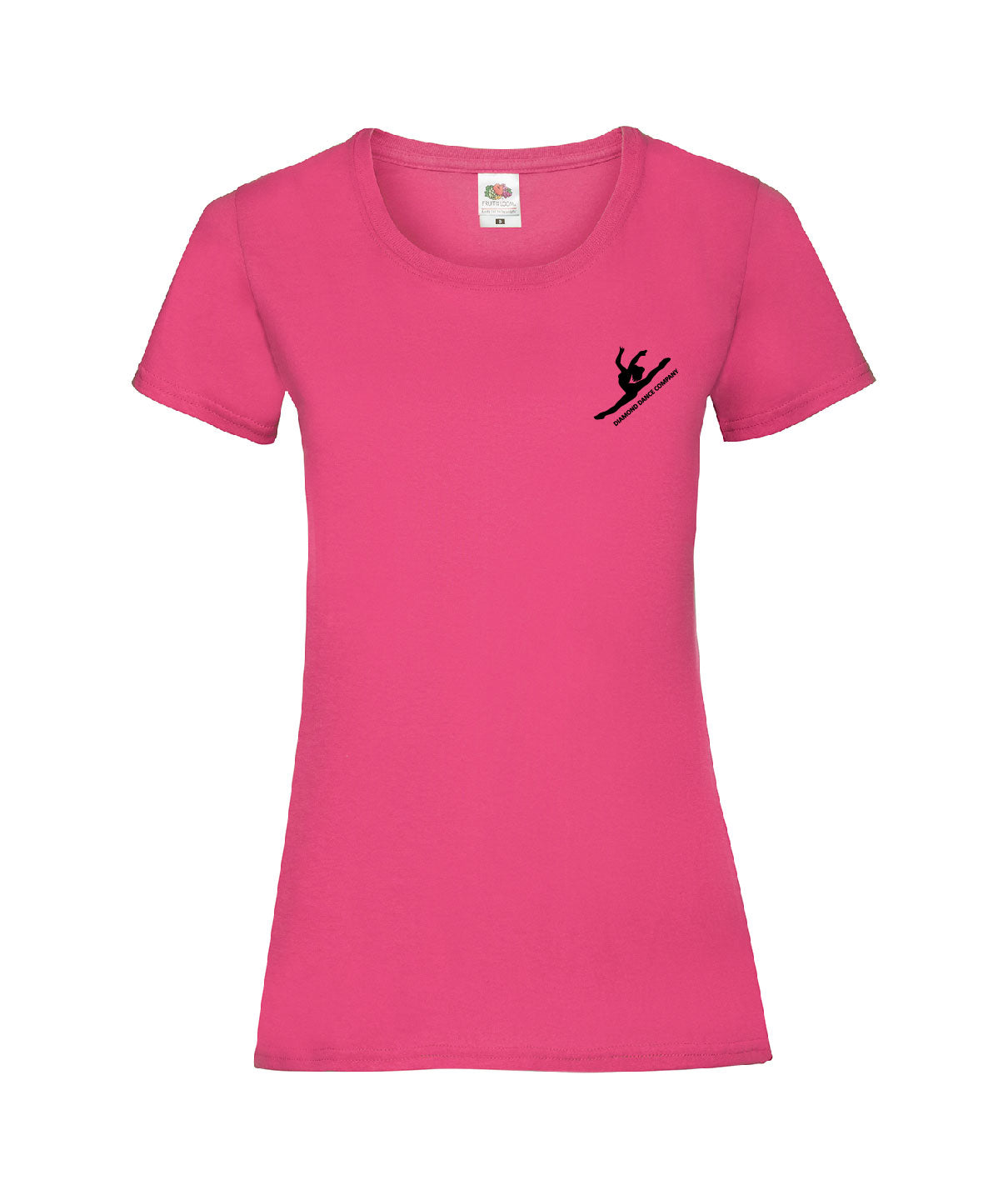 Womens Fitted Pink T-Shirt - Diamond Dance