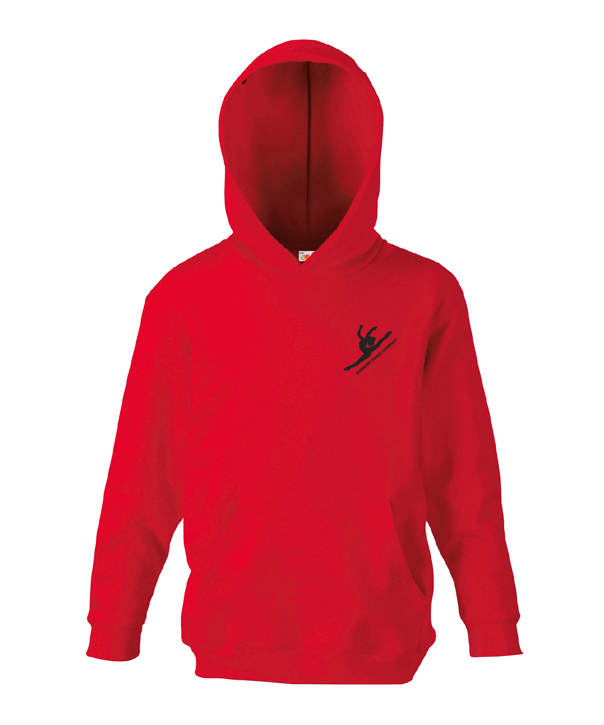 Red Kids Hooded Sweatshirt - Diamond Dance