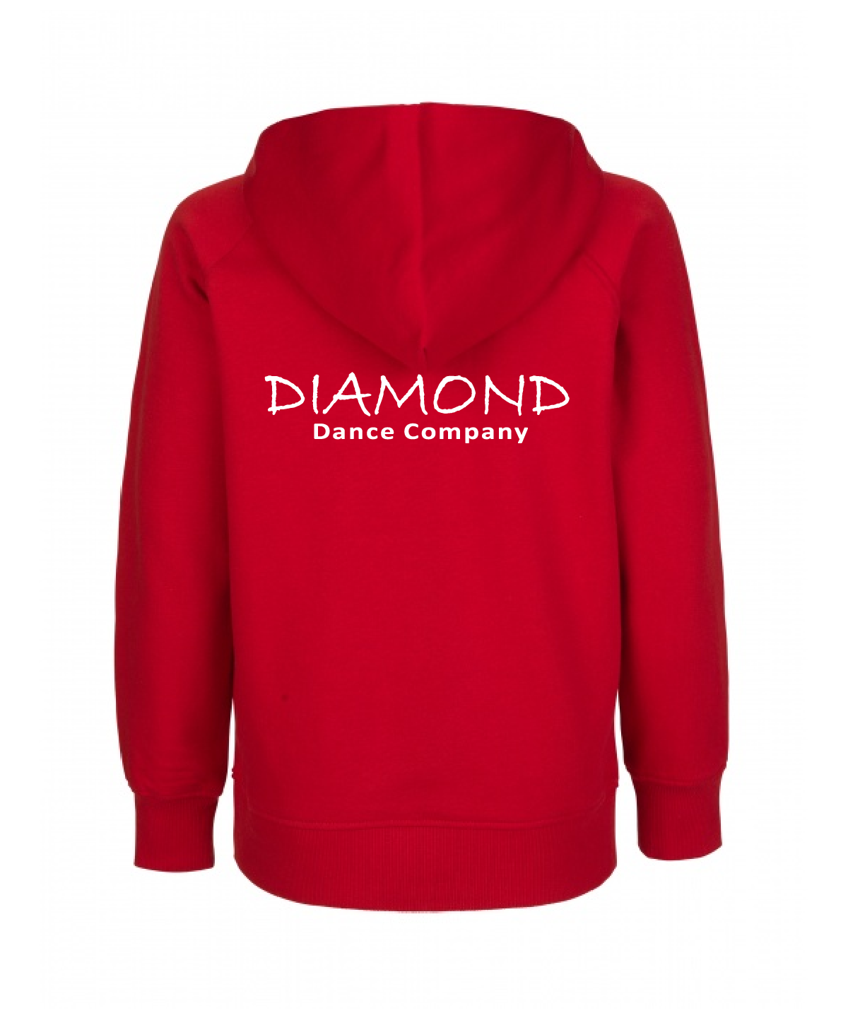 Red Kids Hooded Sweatshirt - Diamond Dance