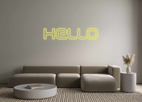 Custom Neon Hello