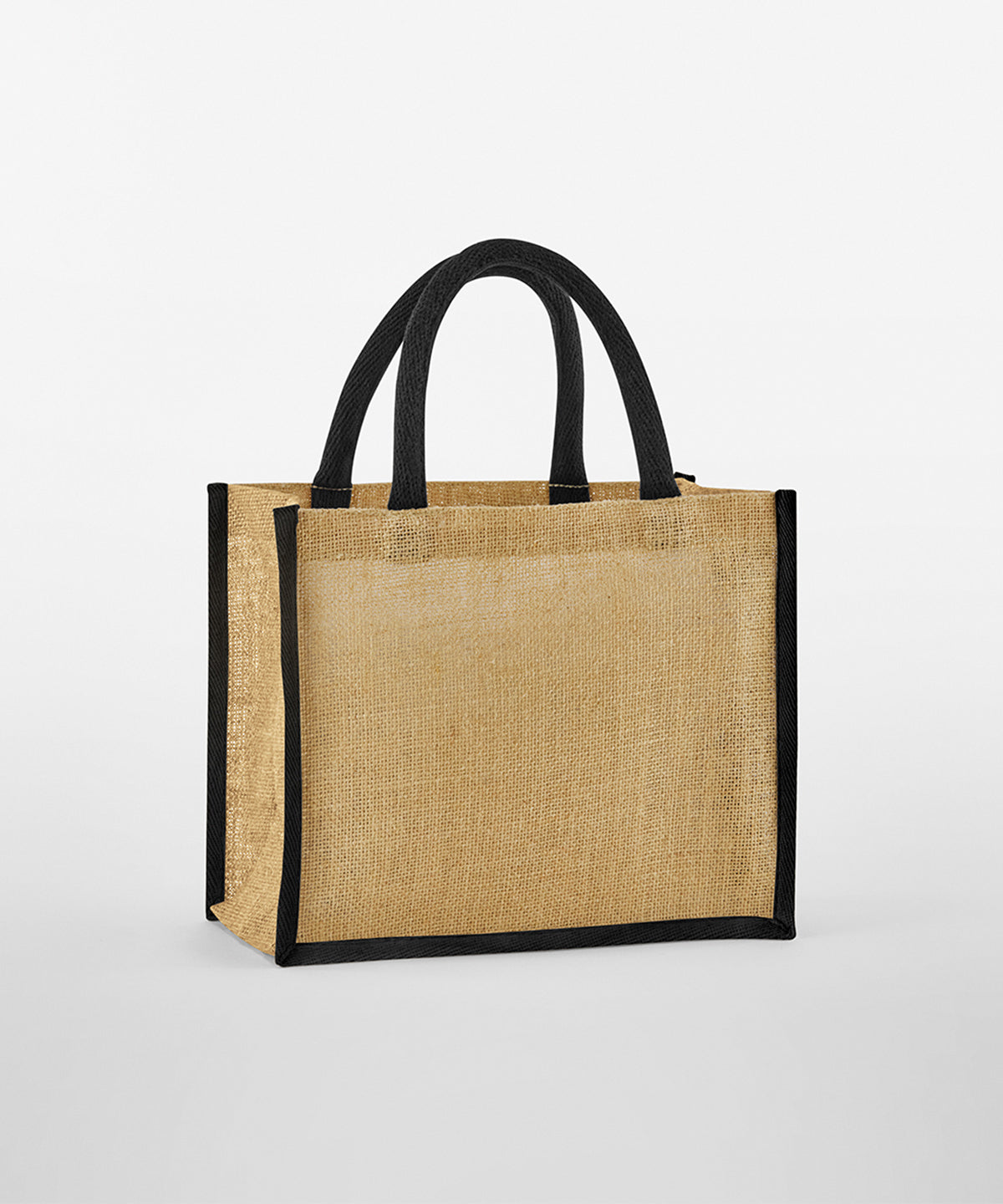 Natural Starched Jute Midi Tote