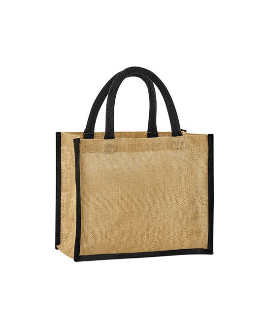 Natural Starched Jute Midi Tote