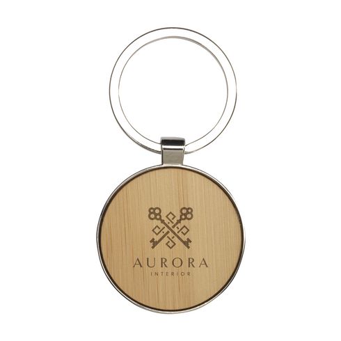 Bamboo Circle Keyring