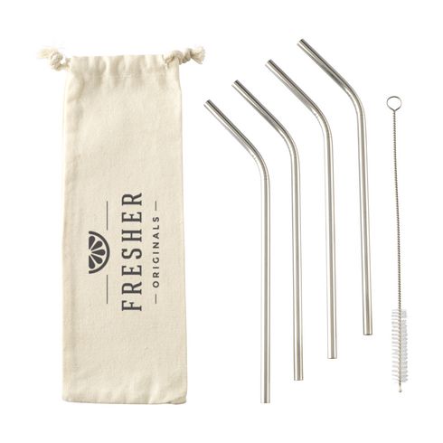 ECO Straw Set in stainless-steel