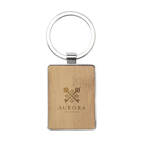 Bamboo Key Rectangle Keyring