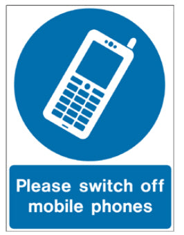 Construction  - Switch off mobile phones
