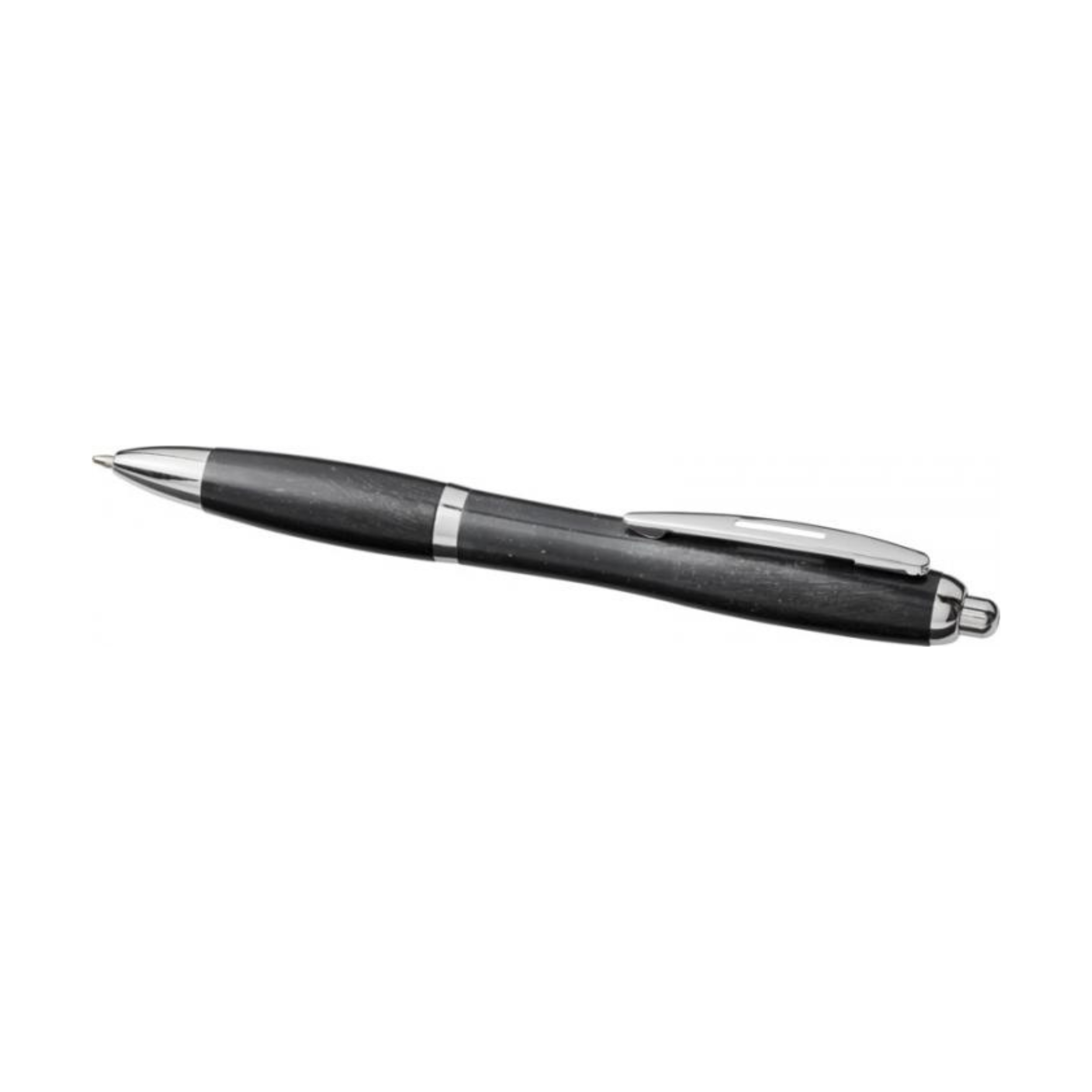 Wheat Straw & Chrome Ballpoint Pen - From 90p