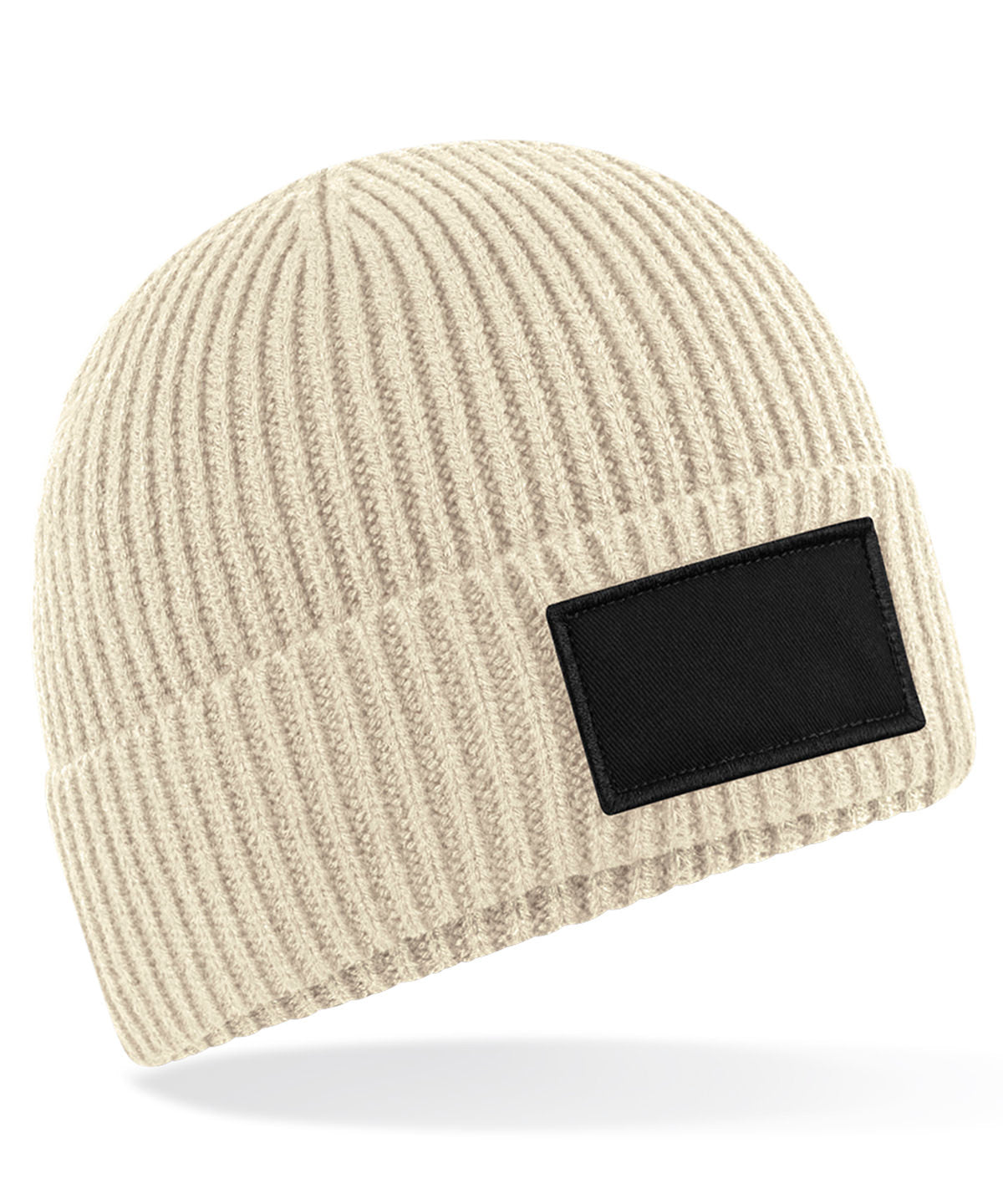 Fashion patch beanie