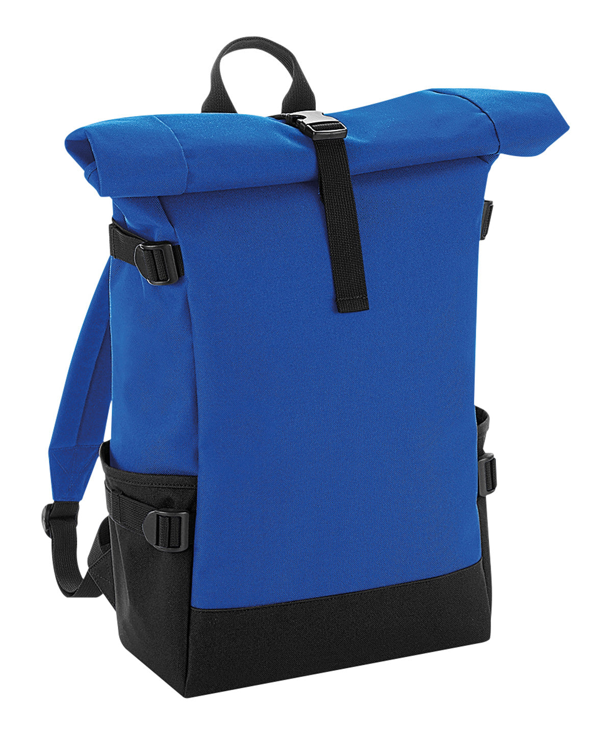 Block roll-top backpack