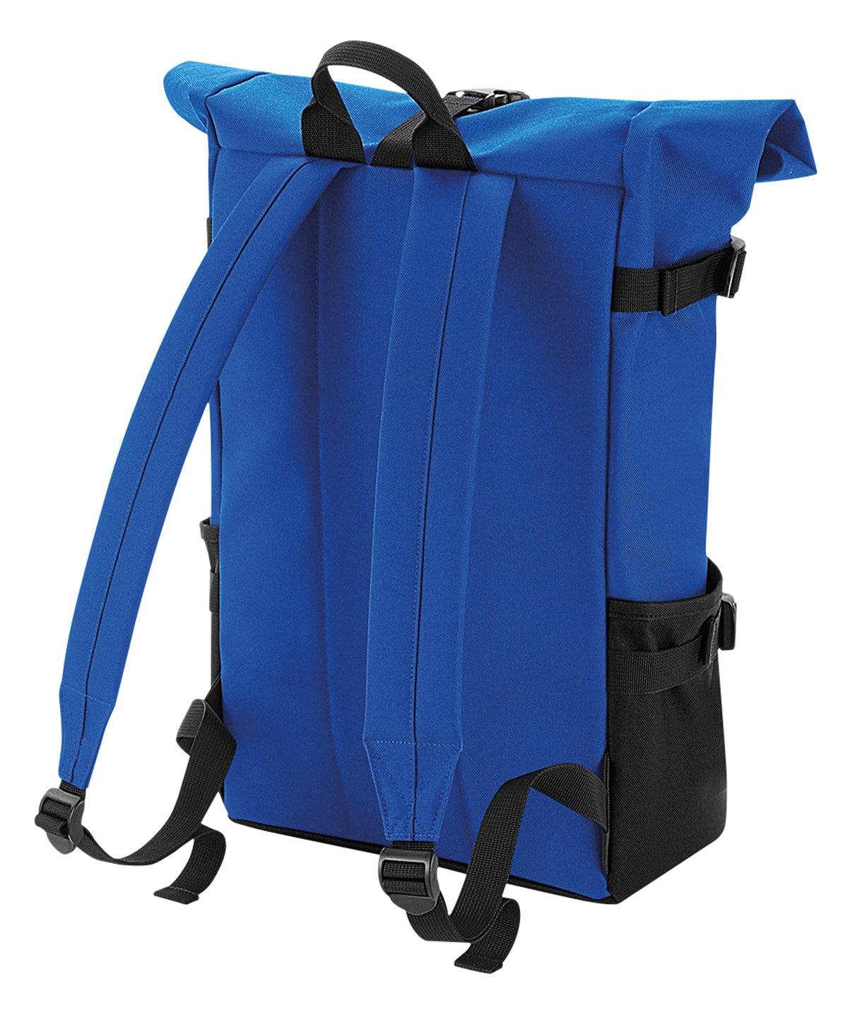 Block roll-top backpack