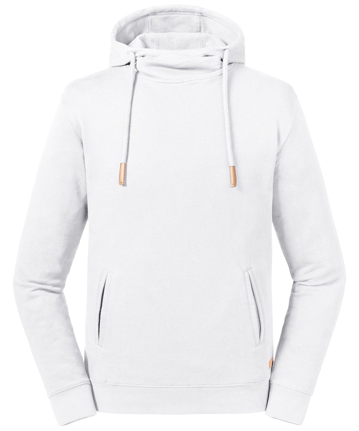 Pure organic high collar hooded sweatshirt