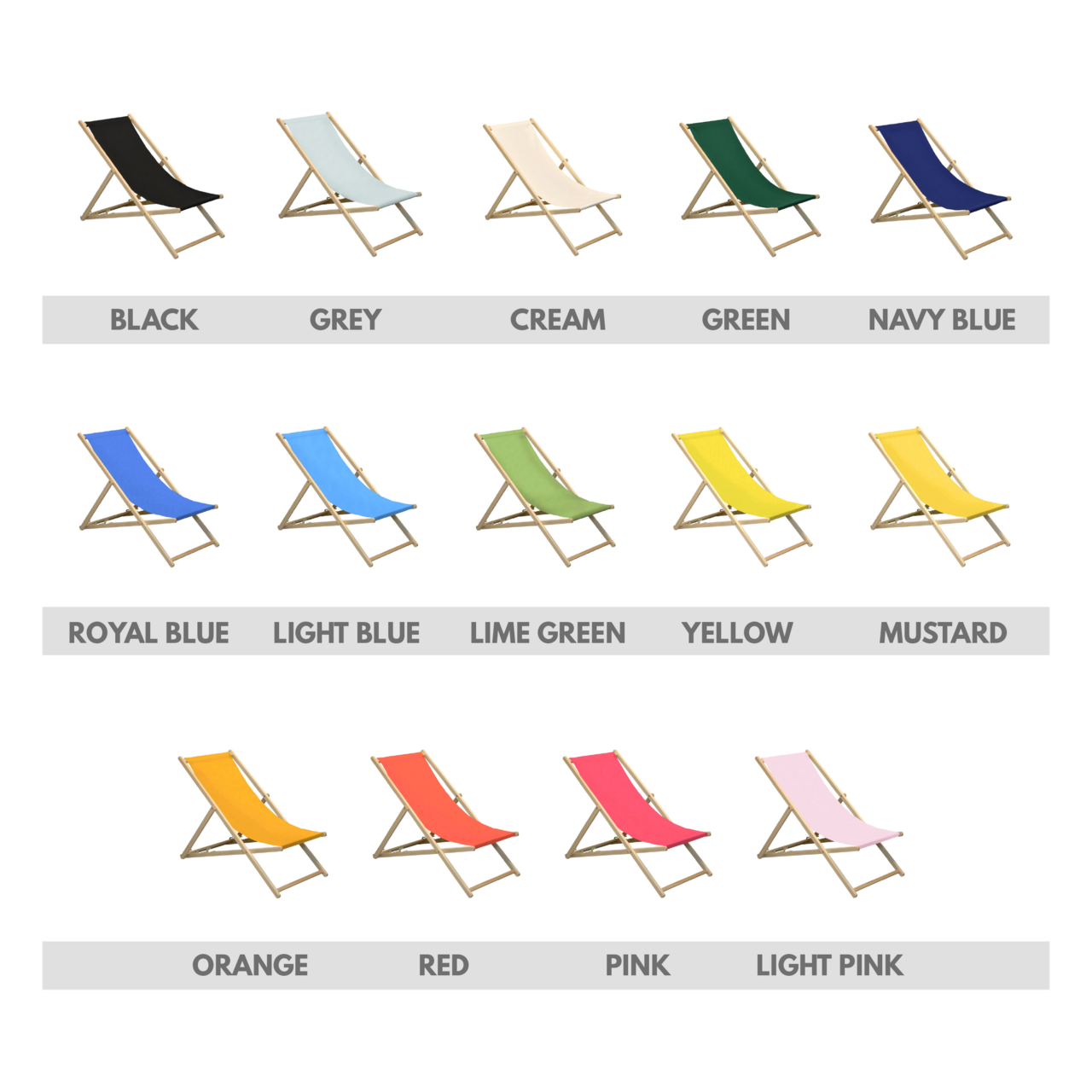 Branded Deck Chair - 4 Pack