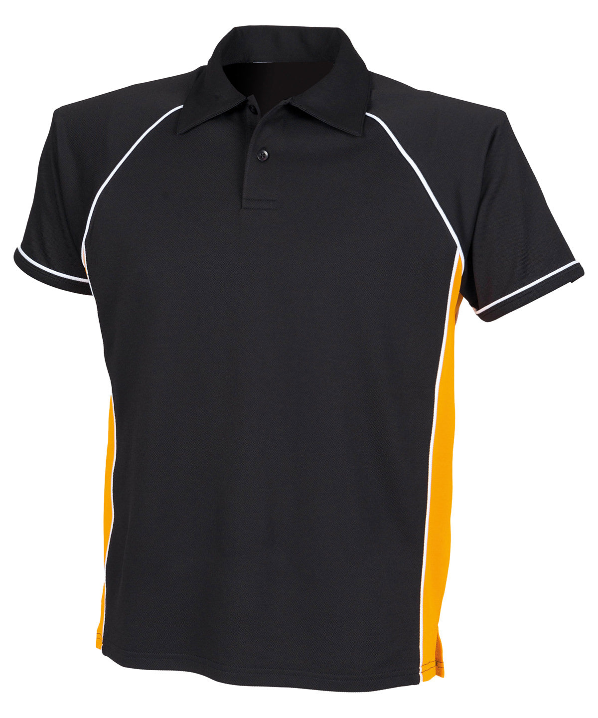 Kids piped performance polo