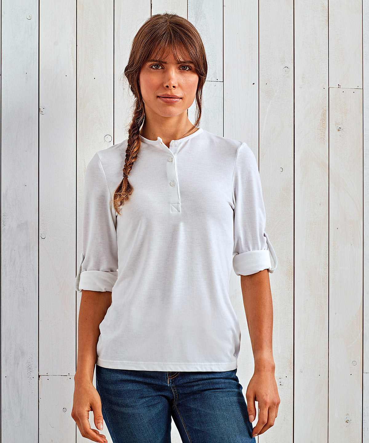 Women's Long John roll-sleeve tee