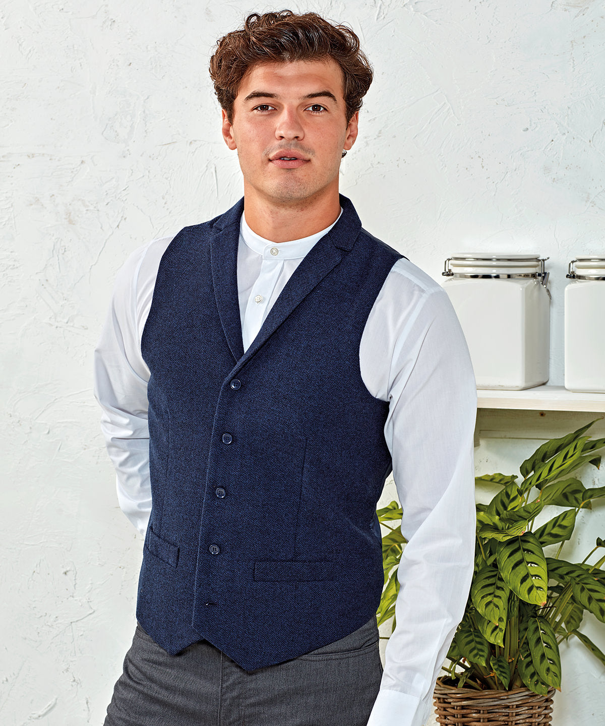 Herringbone waistcoat