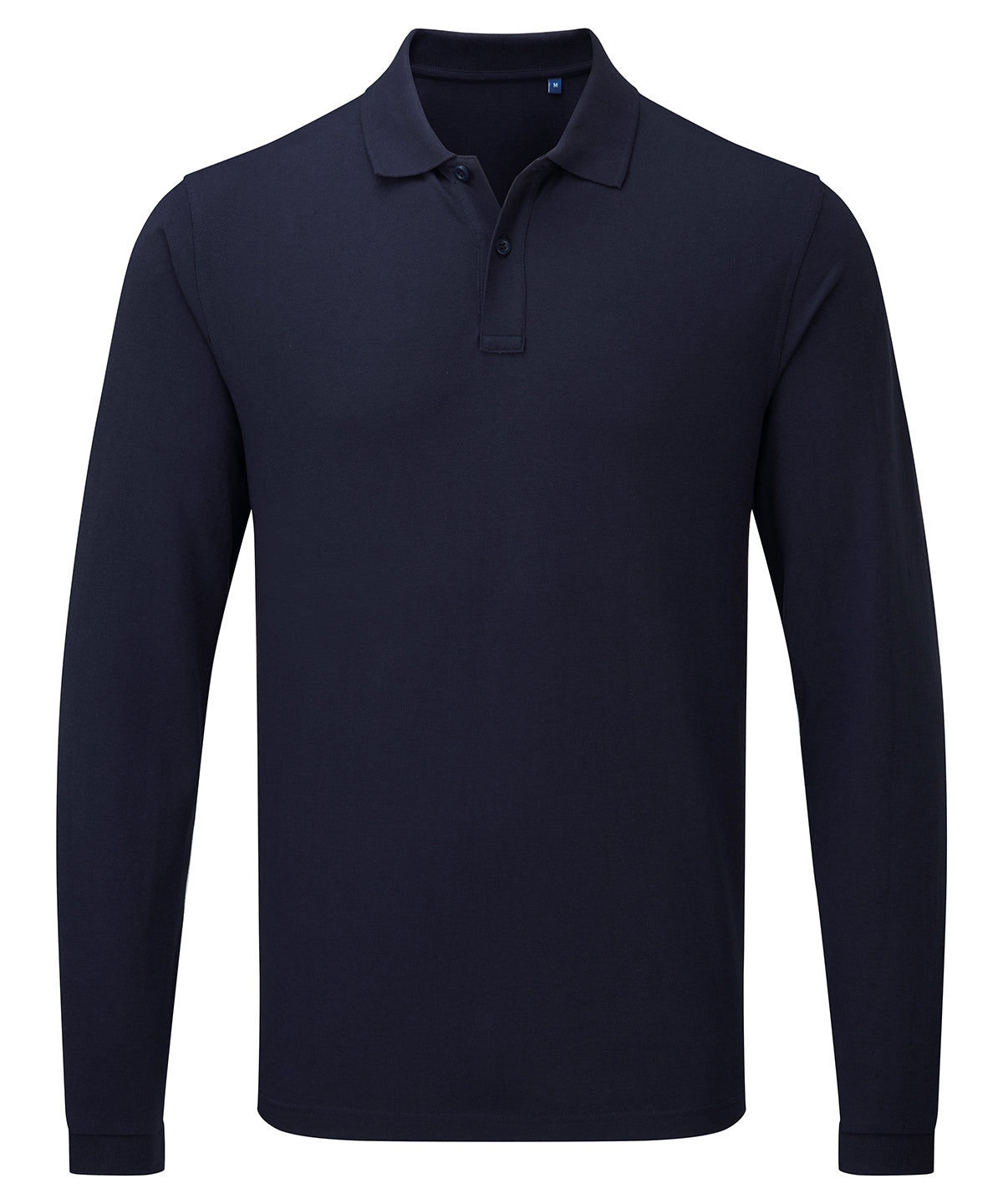 Unisex long sleeve polo shirt, powered by HeiQ Viroblock