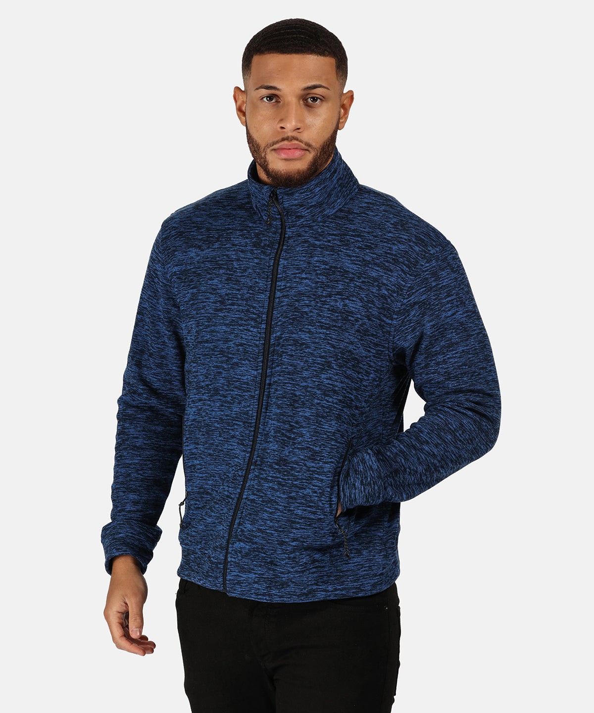 Thornly full-zip marl fleece