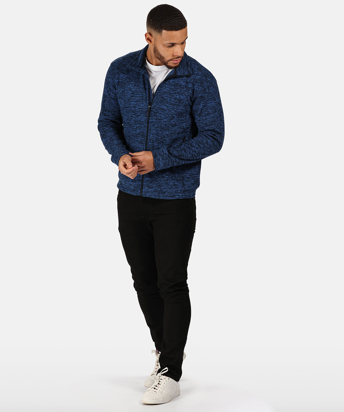 Thornly full-zip marl fleece