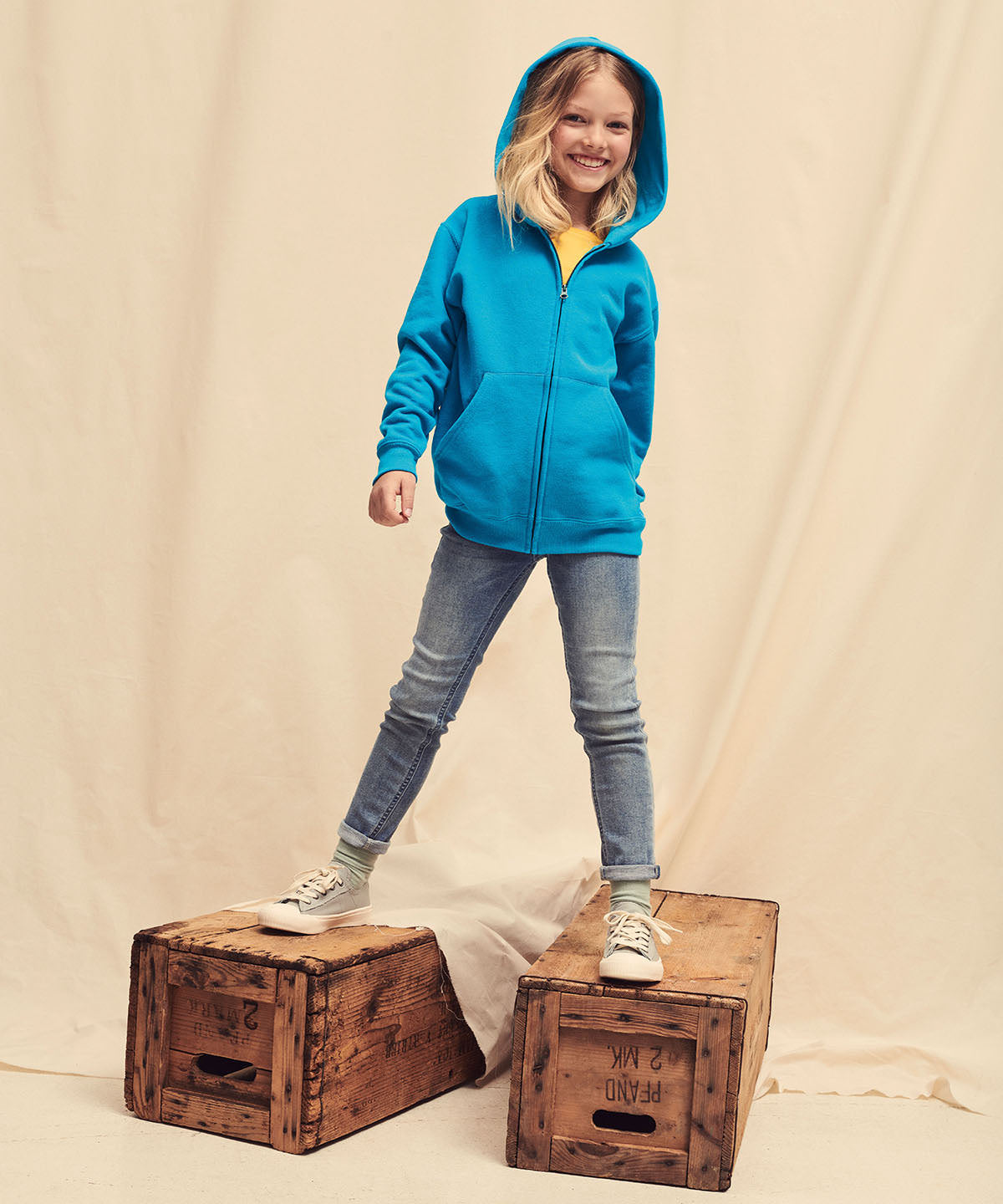 Kids classic hooded sweatshirt jacket