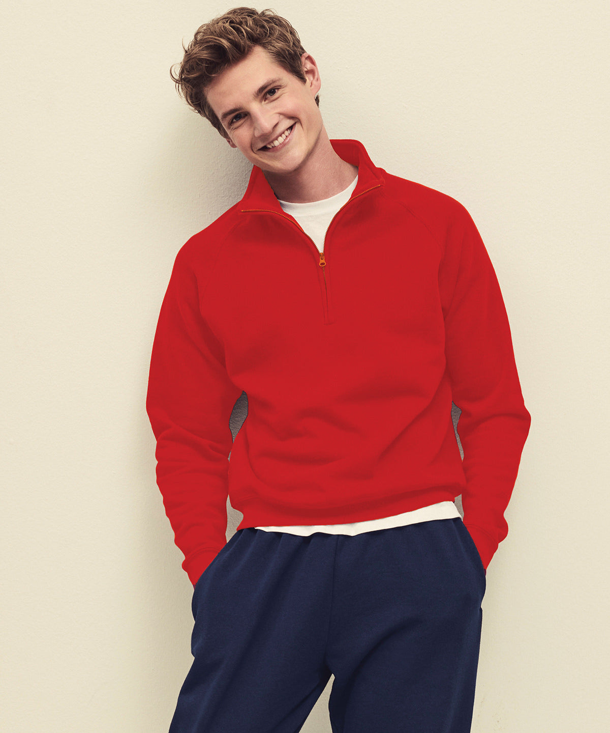 Classic 80/20 zip neck sweatshirt