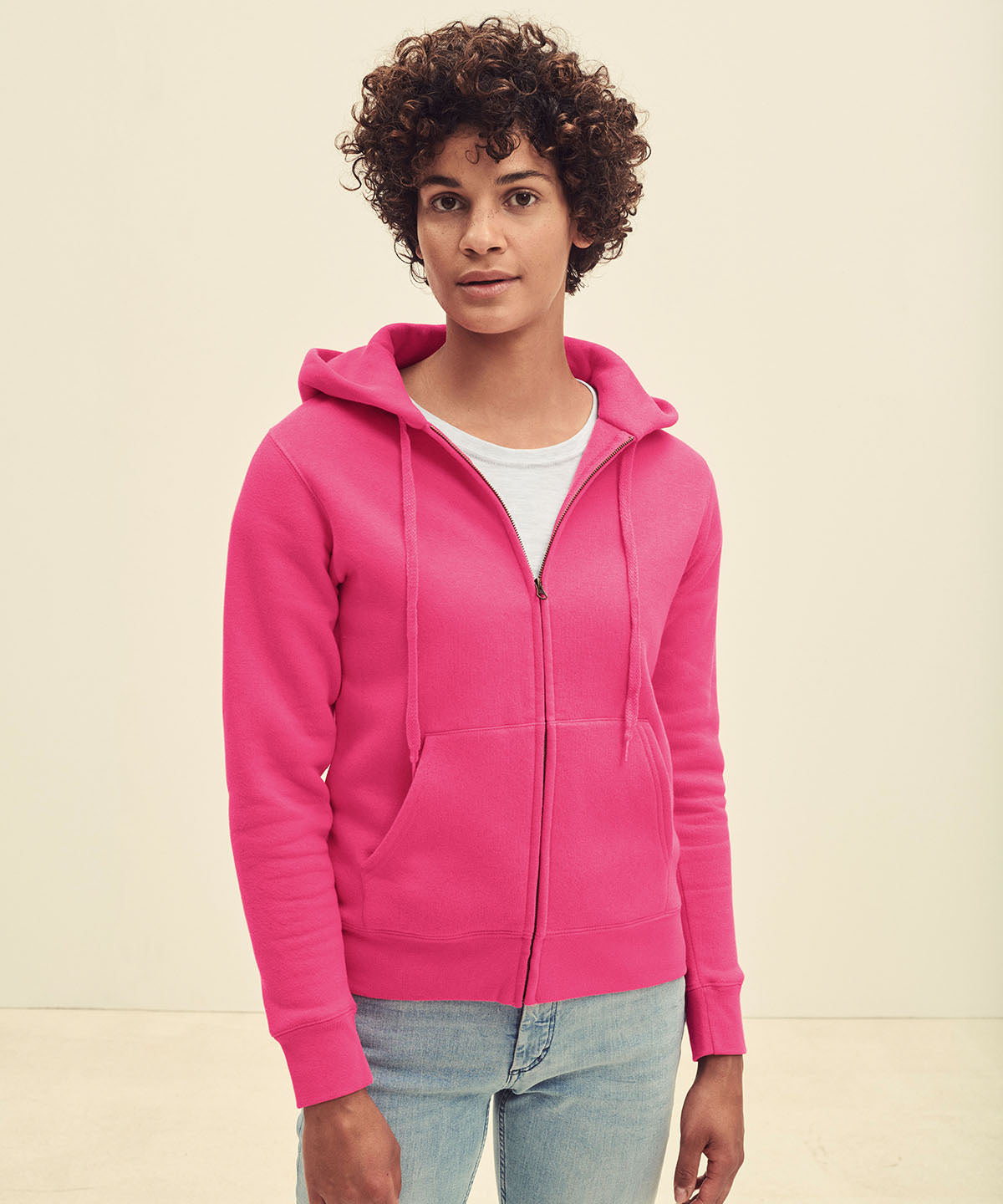 Women's premium 70/30 hooded sweatshirt jacket