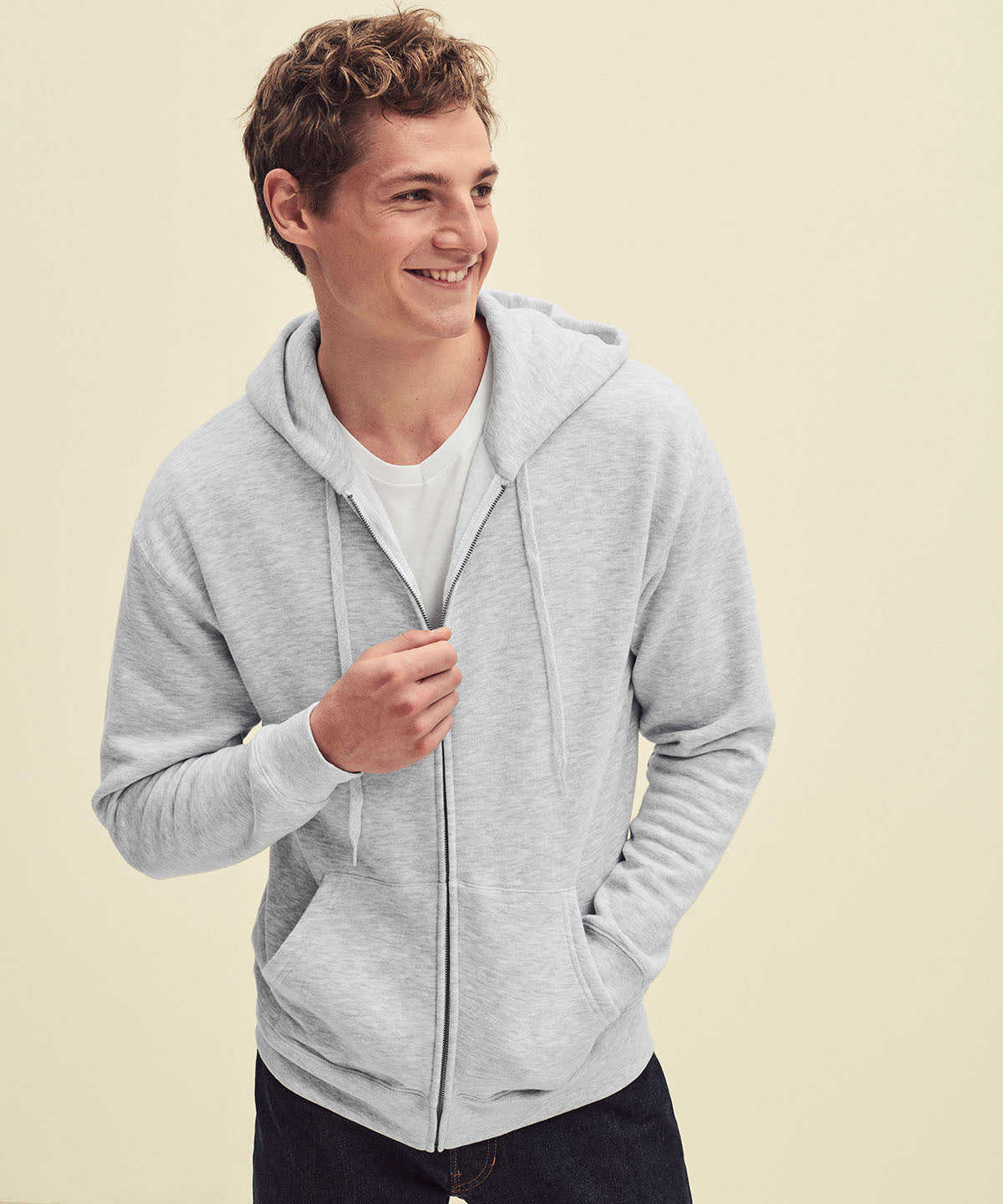 Premium 70/30 hooded sweatshirt jacket