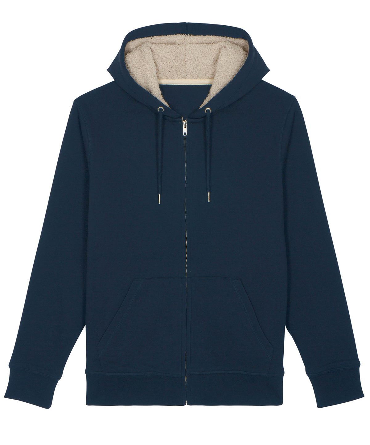 Warmer unisex Sherpa lined zip-thru hoodie  (STSU715)