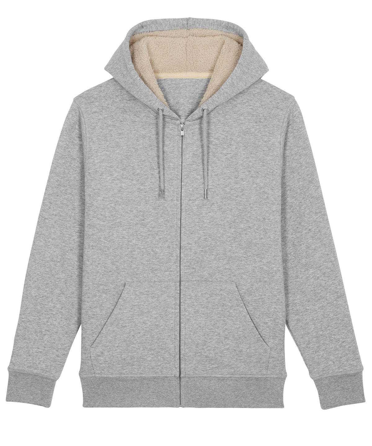 Warmer unisex Sherpa lined zip-thru hoodie  (STSU715)