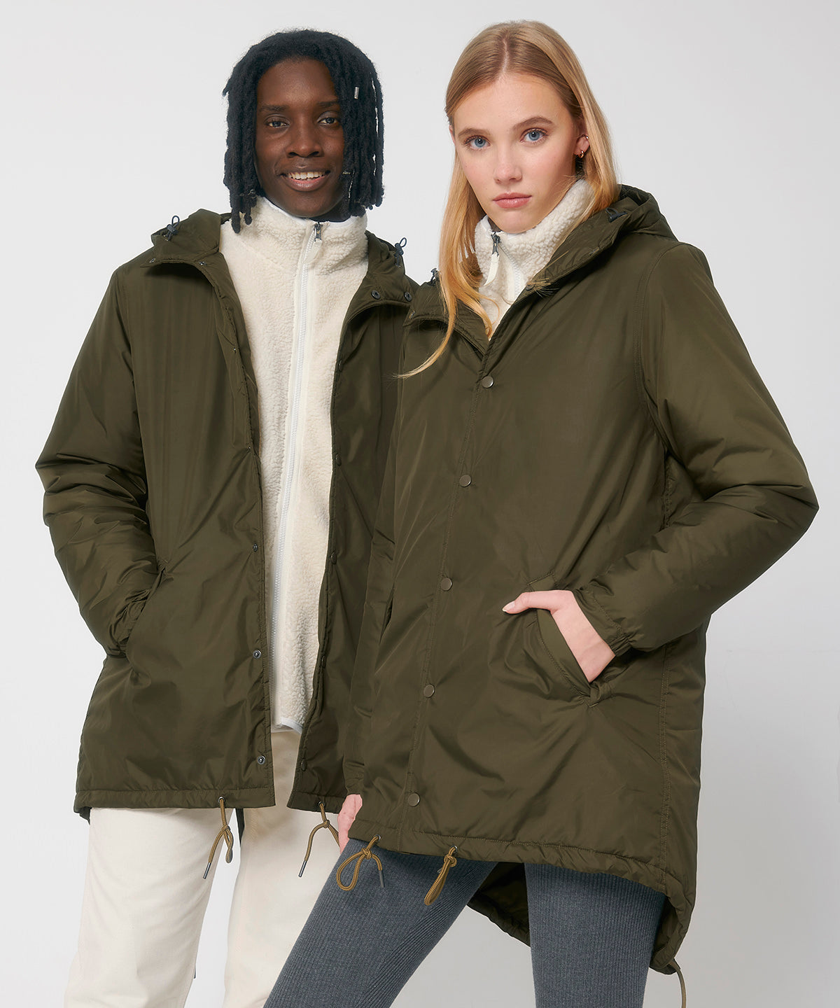 Unisex padded parka jacket