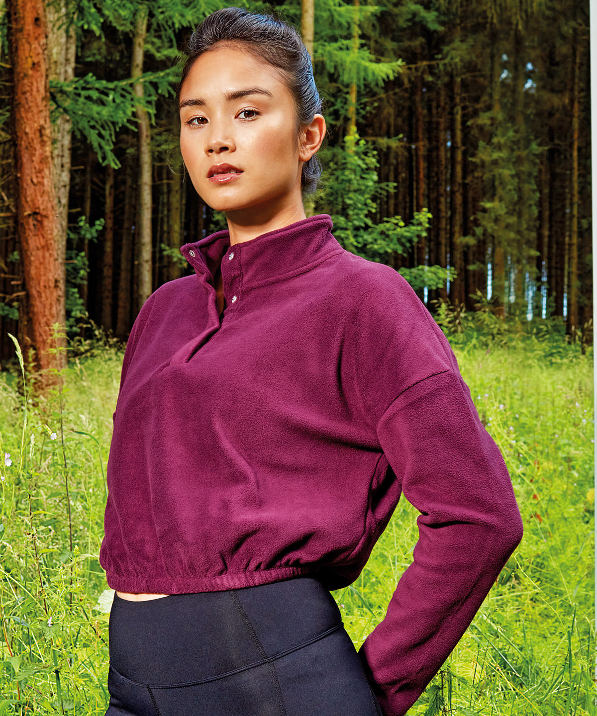 Women's TriDri® cropped fleece