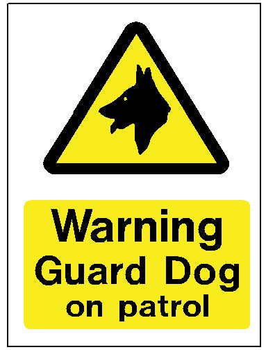 Warning -  Guard Dog