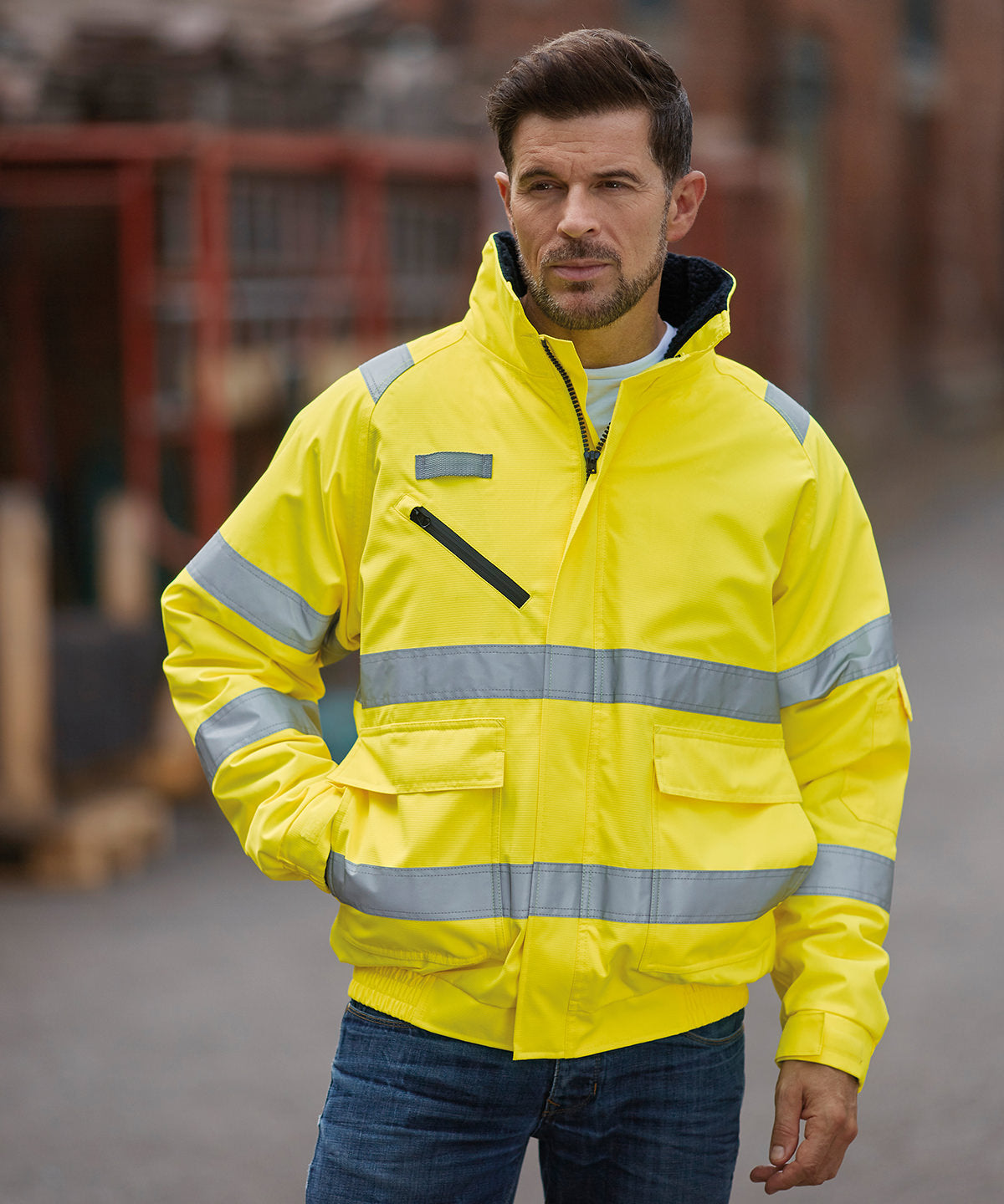 Hi-vis fontaine flight jacket (HVP209)